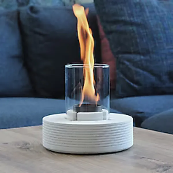 TABART Pure-fire V.3 Bacasız Beton Masaüstü Şömine 1 Litre Tabfire Şömine Yakıtı