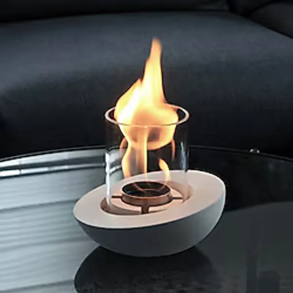 TABART Pure-fire V.4 Bacasız Beton Masaüstü Şömine 1 Litre Tabfire Şömine Yakıtı