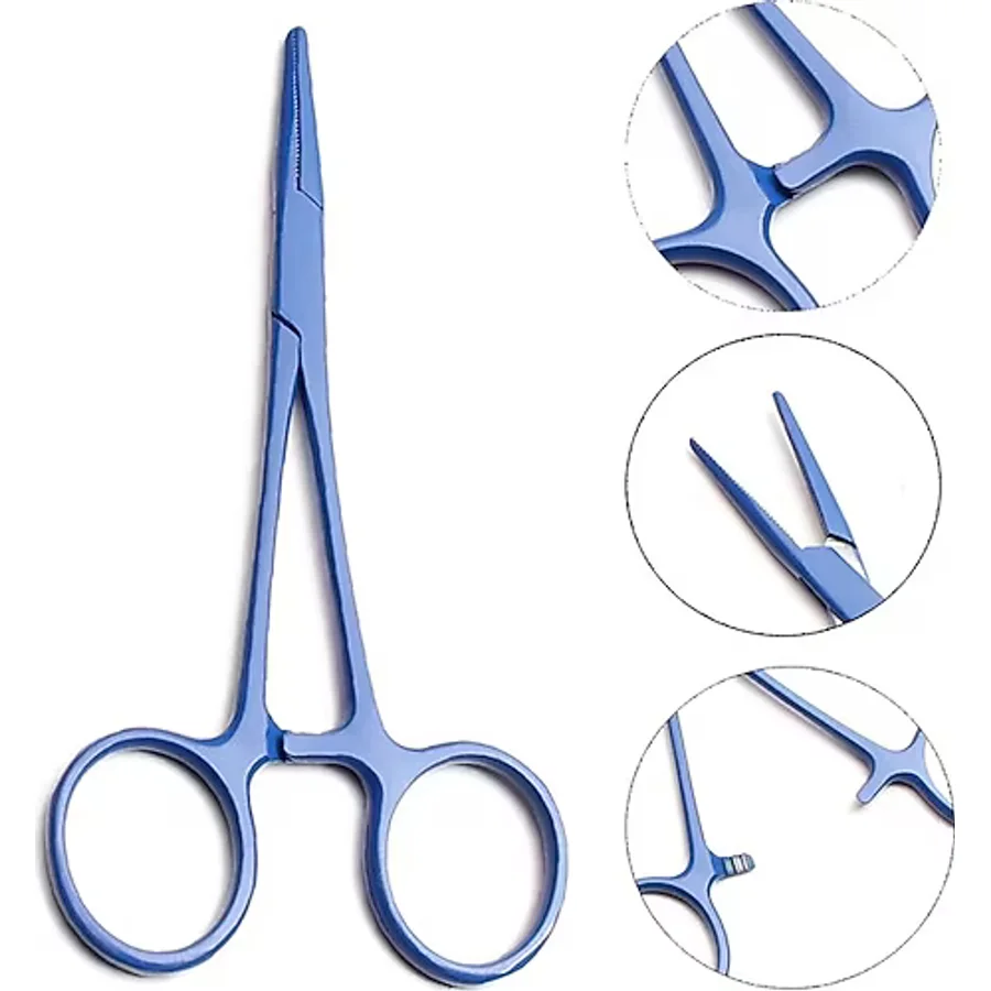 Tabaş Titanyum Mavi Renkli Düz Makas 2 Adet 12.5 cm - 15 cm