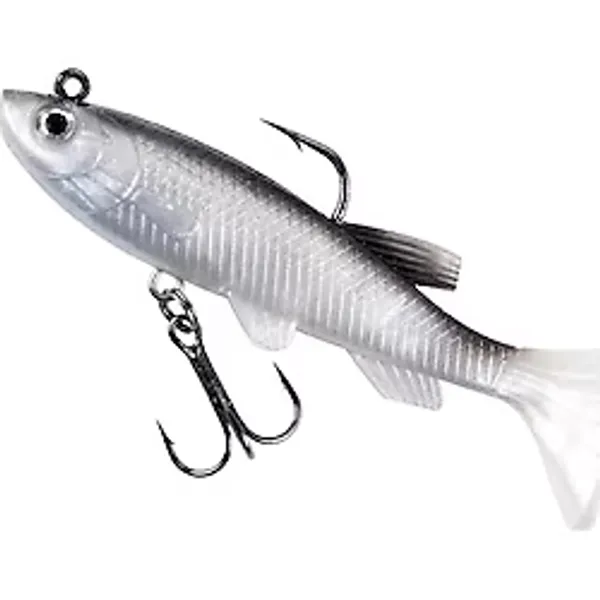 Tabaş Yumuşak Yem 8 cm 13G T Kuyruk Kurşun Yumuşak 1 Adet Balıkçılık Cazibesi 8 cm 13G T Kuyruk Wobblers Swimbait Silikon Yapay 3D Gözler Yem Sazan Olta Kurşunu Jig Olta Takımı - Mad Grey