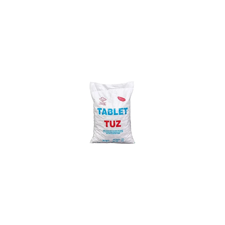 Tablet Tuz 25 Kg 1 Çuval Mekanik Yumuşatma Tuzu- Tablet Tuz - Arıtma