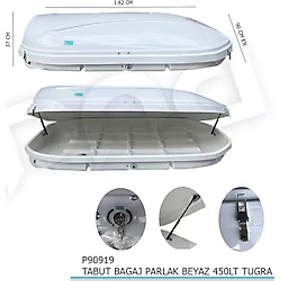 Tabut Bagaj Parlak Beyaz 450lt Tuğra