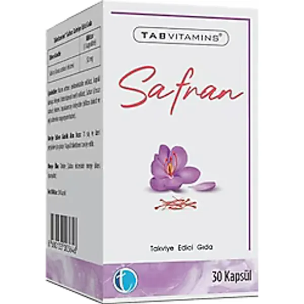 Tabvitamins Safran 50 mg 30 Kapsül