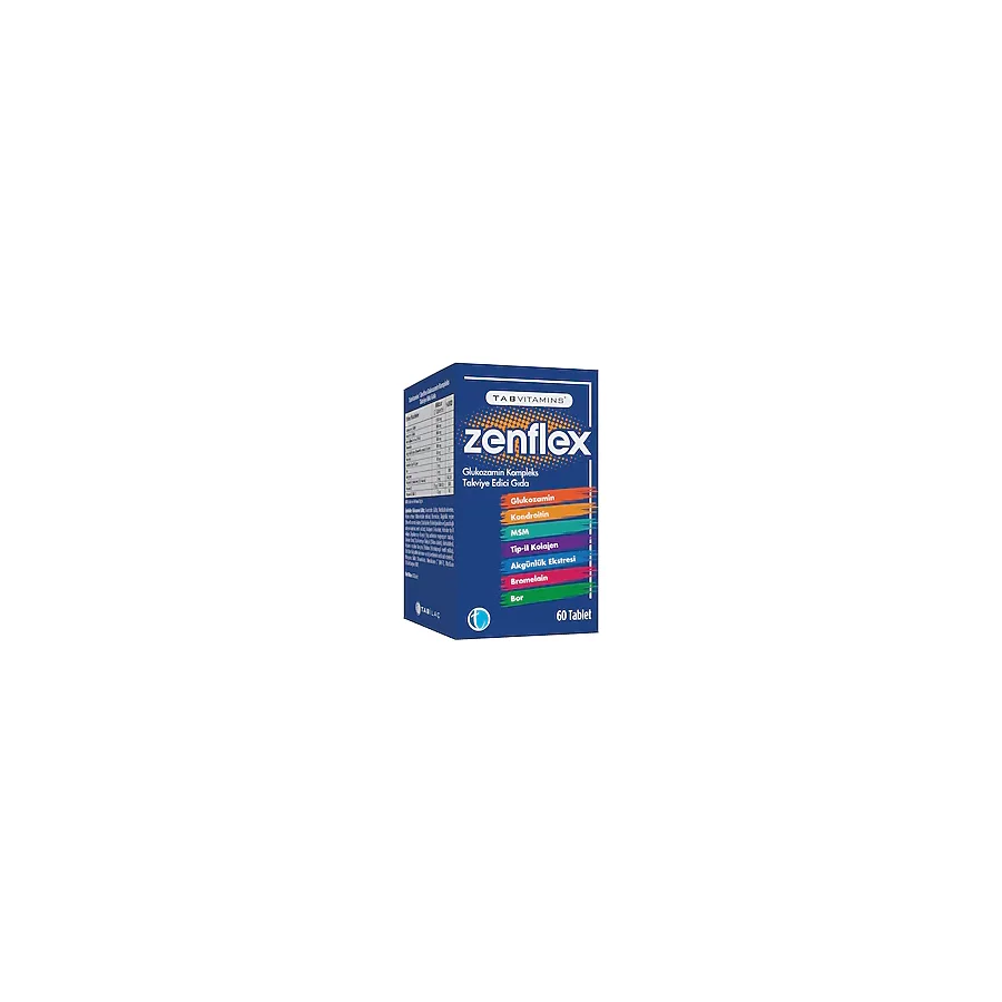 Tabvitamins Zenflex Glukozamin Kompleks 60 Tablet