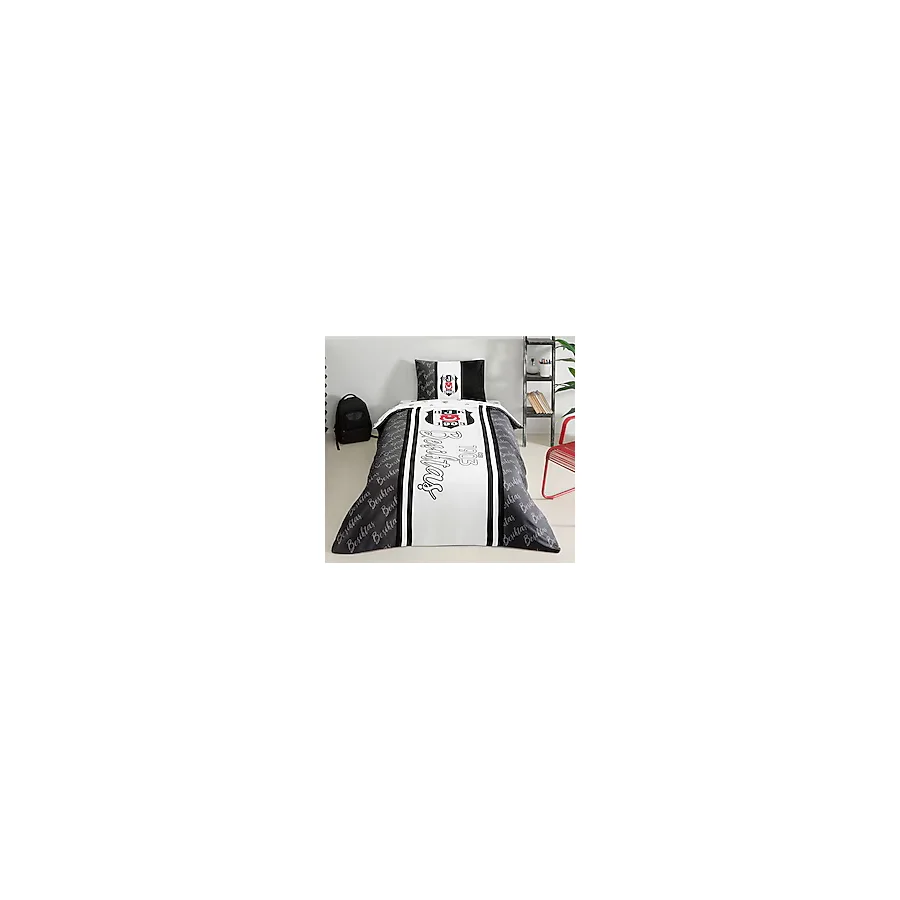 Taç Beşiktaş 1903 Glow Tek Kişilik Nevresim Takımı