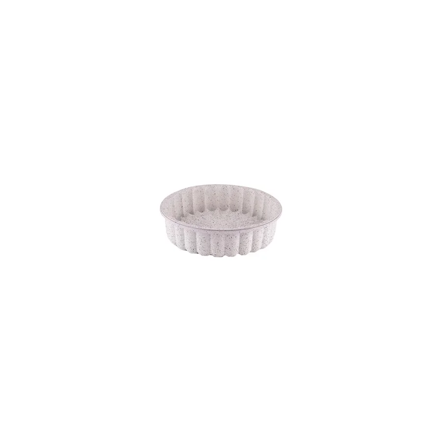 Taç Granit Döküm 26 cm Krem Tart Kalıbı