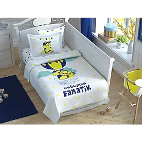 Taç Lisanslı Bebek Pike Takımı Fb Sarı Kanarya Fanatik Baby - Renkli