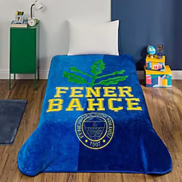 Taç Lisanslı Fenerbahçe Palamut 160x220 cm Tek Kişilik Battaniye