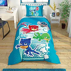 TAÇ Pj Masks Hero Desenli Pamuk Complete Set, Çok Renkli, Küçük Tek Kişilik