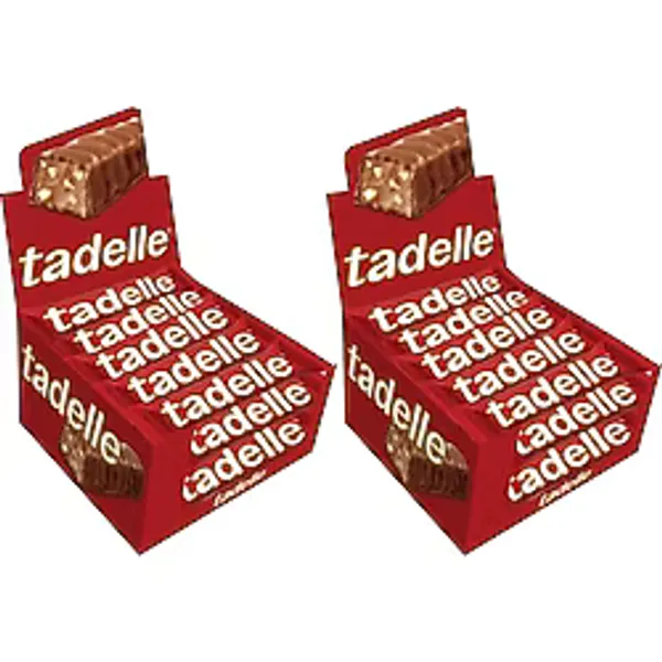 Tadelle Fındık Dolgulu Sütlü Çikolata 30 gr 20'li Çift Paket (Toplam 40 Adet) Yoğun Fındıklı Atıştırmalık