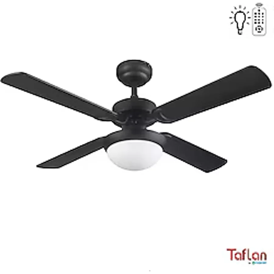Taflan L42043 Aydınlatmalı Siyah Uzaktan Kumandalı Tavan Vantilatörü