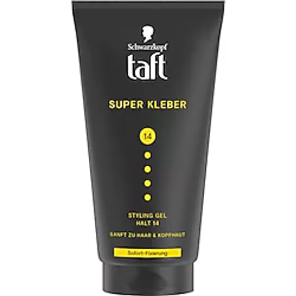 Taft Saç Jölesi Super Glue 14 Styling Gel, Ultra Güçlü Tutuş, Instant Bond, 150 ml - şeffaf