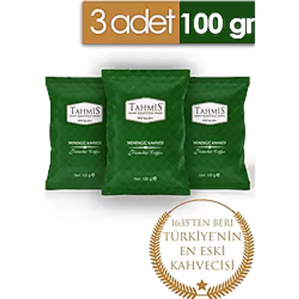 Tahmis Menengiç Kahvesi Sütlü Toz 100 Gr 3'lü Paket
