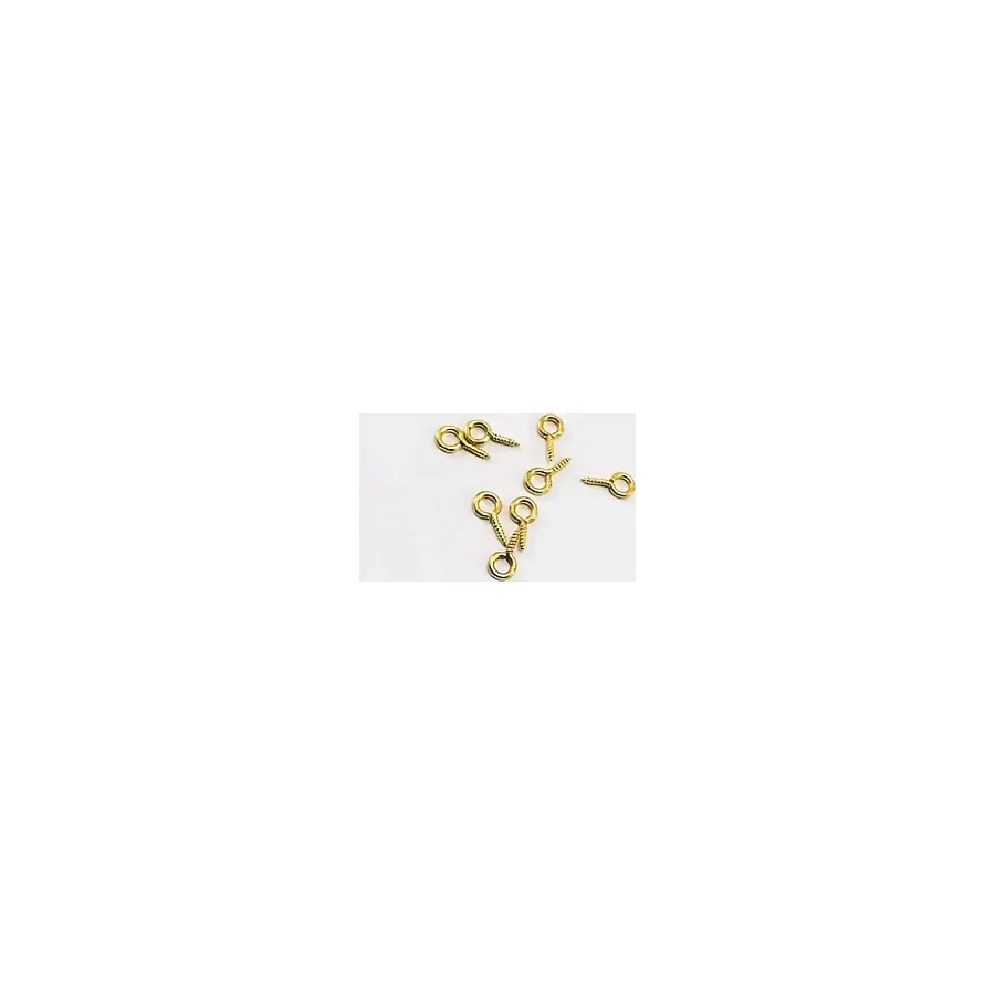 Tahtakale Toptancı Metal Takı ve Obje Halkası Vidalı 1 cm (1000 Adet) Altın