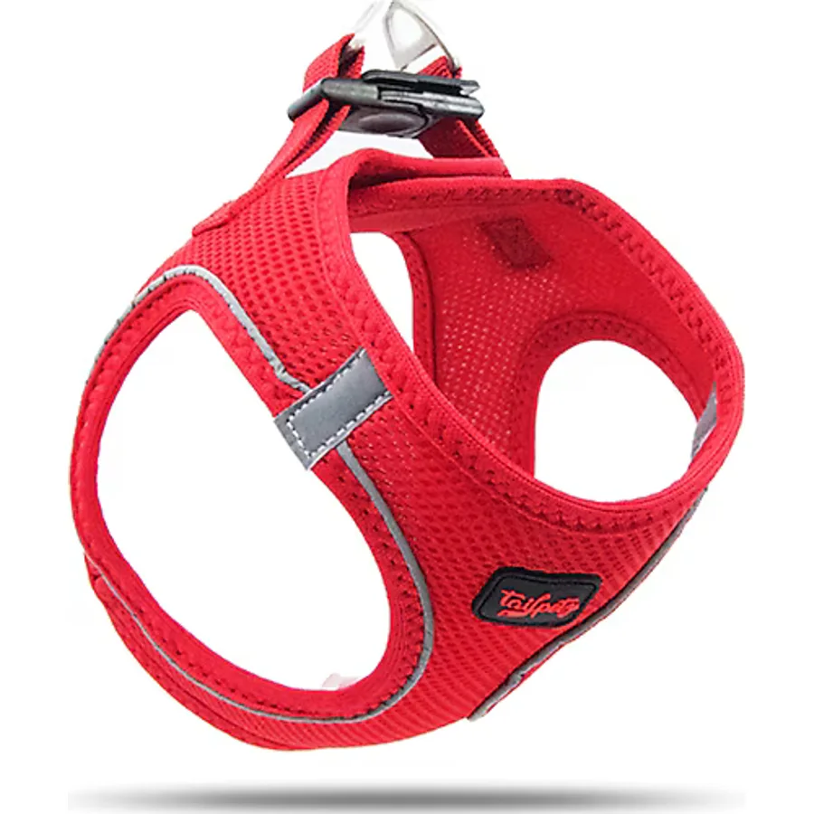 Tailpetz Air Mesh Harness M Kırmızı Köpek Gögüs Tasması