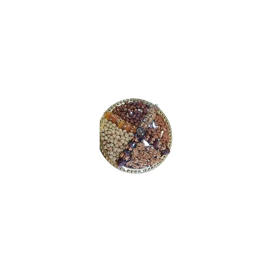 TALAS Kuruyemiş Karışık Kuru Meyve ve Kuruyemiş Tabağı Yuvarlak 1 KG