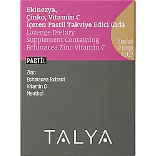 Talya Ekinezya Çinko ve C Vitaminli 12'li Pastil