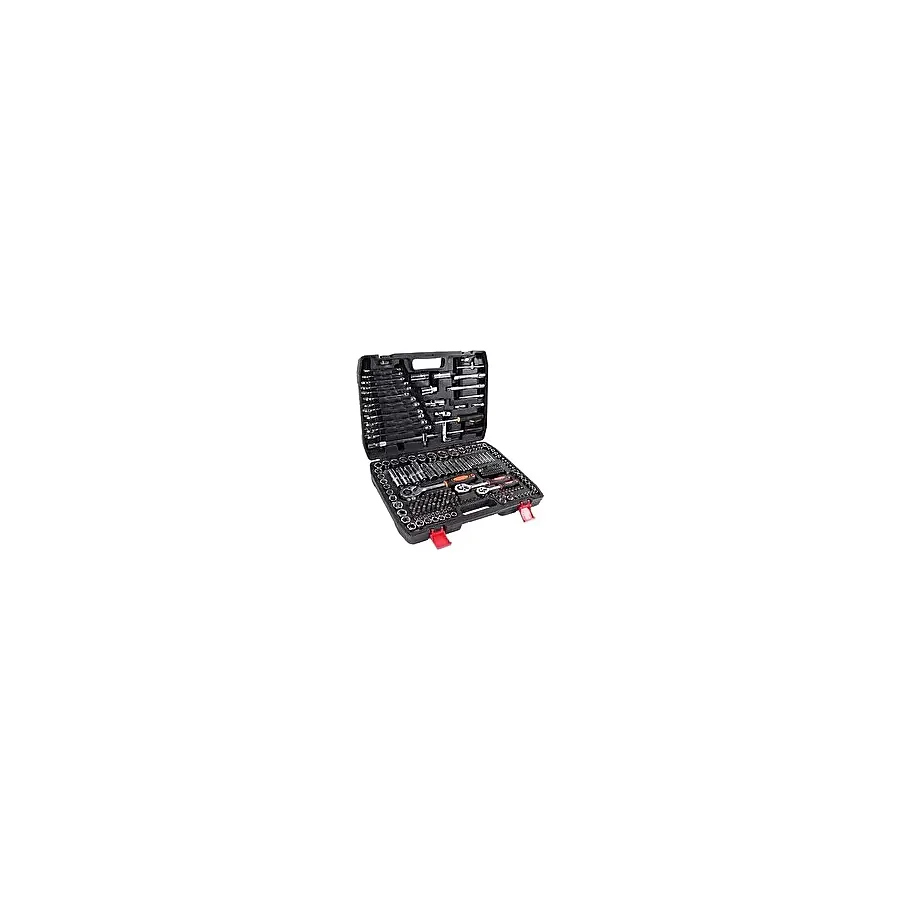 Tam Profesiyonel Germany 216 Parça Lokma Anahtar Takımı Oto Tamirci Full Tam Set 1/2-3/8-1/4 Renksiz