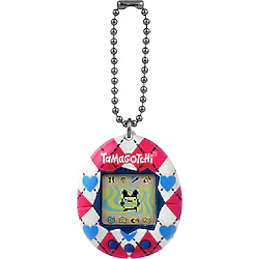 Tamagotchi Orijinal Sanal Bebek Kalpli Ekose Deseni