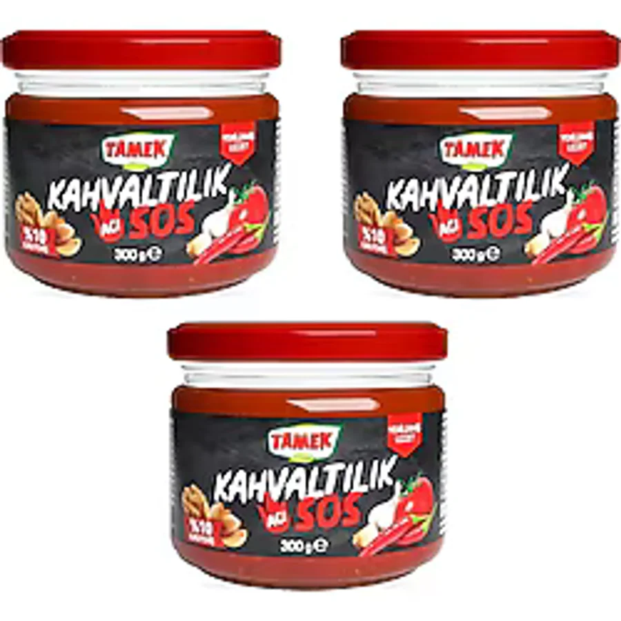 Tamek Kahvaltılık Acı Sos 300 Gr X 3 Adet