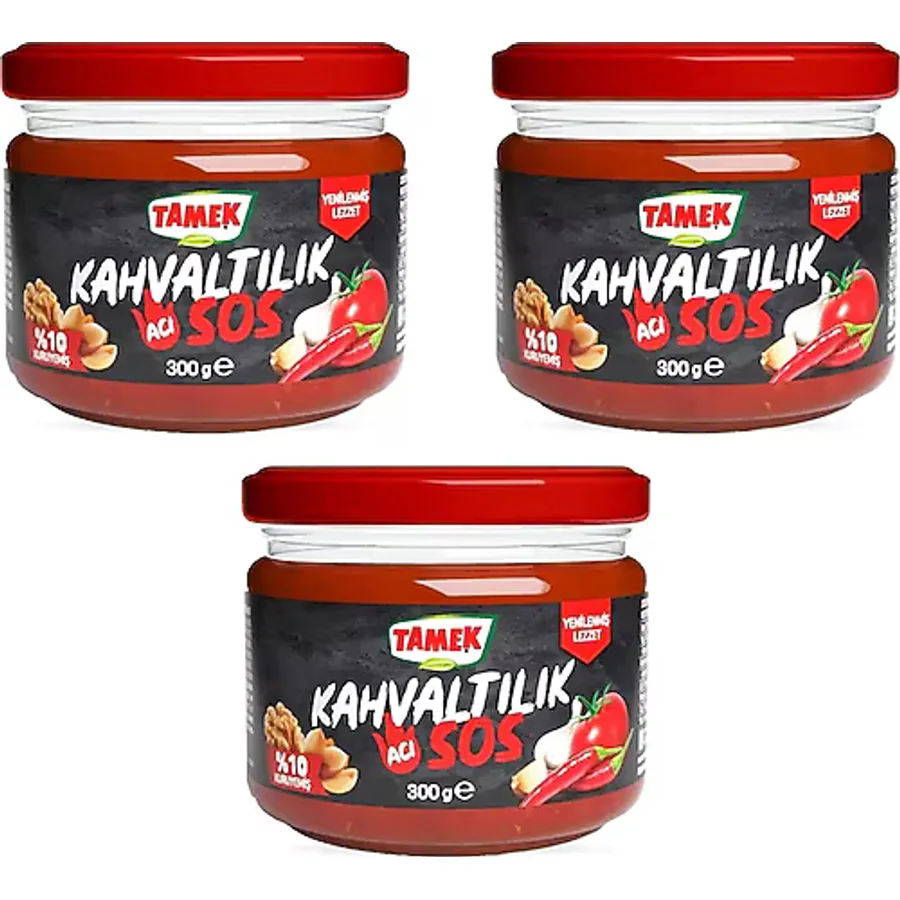 Tamek Kahvaltılık Acı Sos 300 Gr X 3 Adet