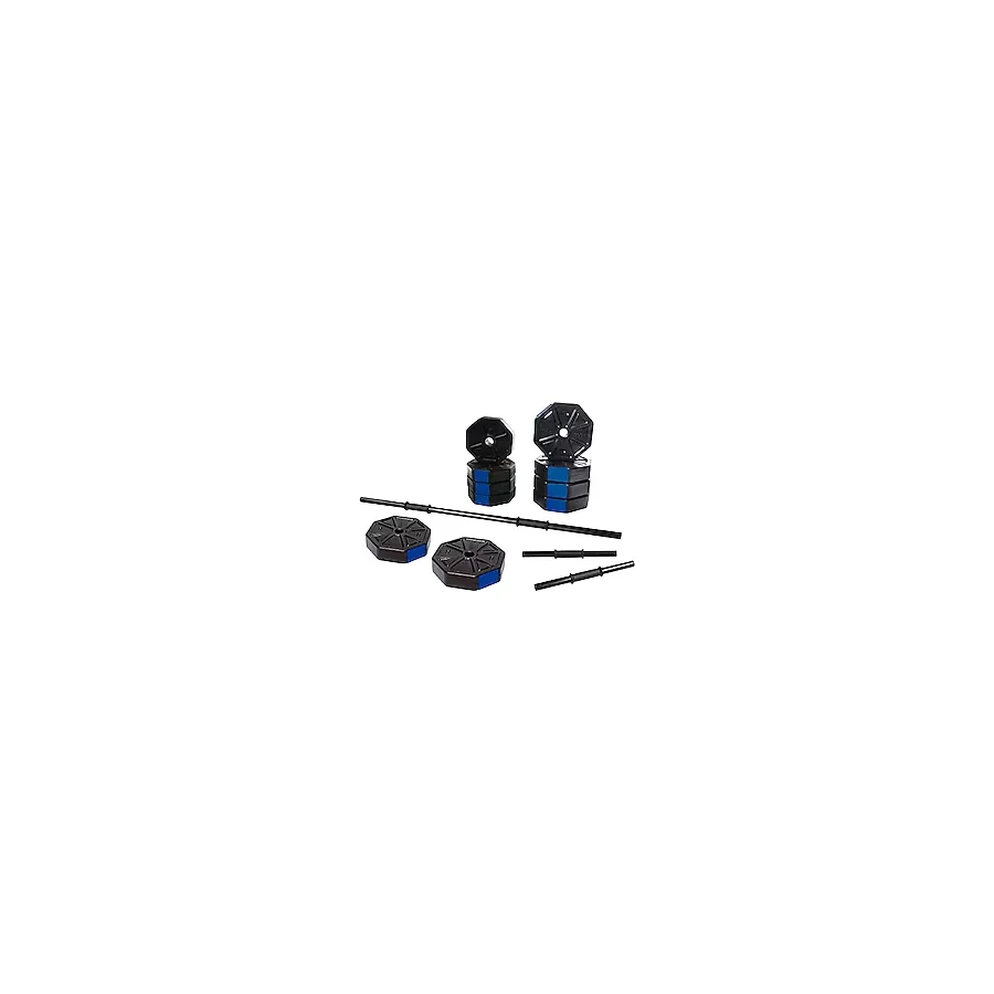TAN SPOR 50 Kg (150 CM) Düz Barlı Dambıl - Dumbell - Ağırlık - Halter - Vücut Geliştirme Seti Sarı Kapaklı