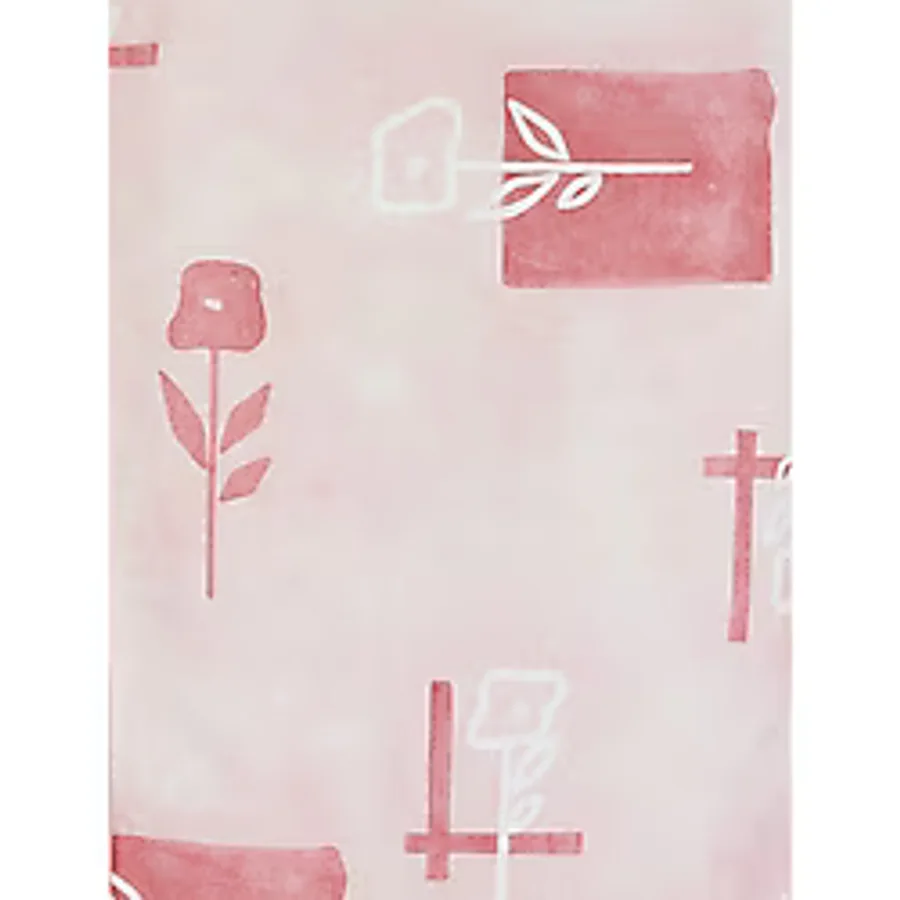 Taner Tekstil Banyo Perdesi Jasmine Pembe