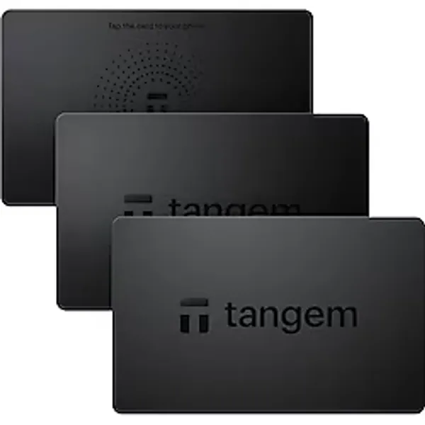 TANGEM Cüzdan 2.0 3'lü Paket - Güvenli Kripto Cüzdanı - Bitcoin, Ethereum, NFT'ler ve Daha Fazla Paralar için Güvenilir Soğuk Hava Deposu -%100 Çevrimdışı Donanım Cüzdanı