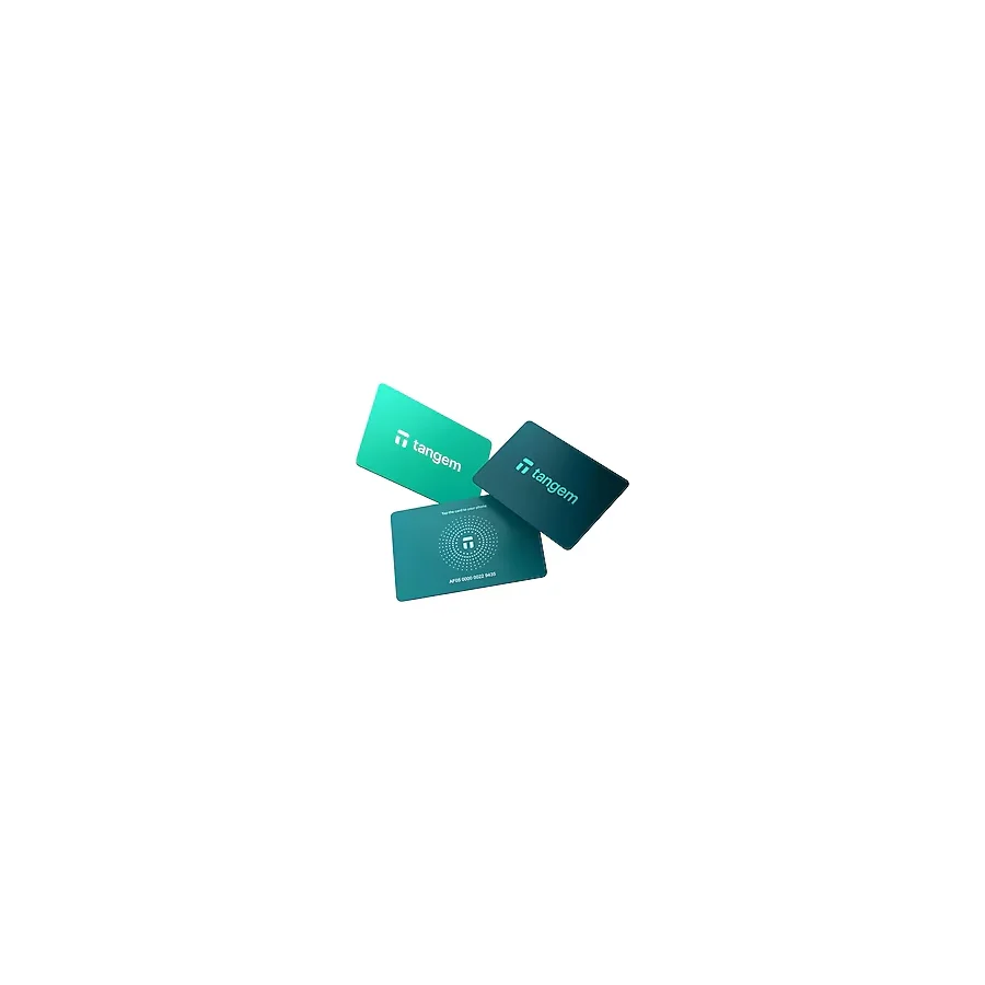 Tangem Wallet Kripto Para Cüzdanı (Nfc-Soğuk Cüzdan)(3'lü Kart) Electra Sea