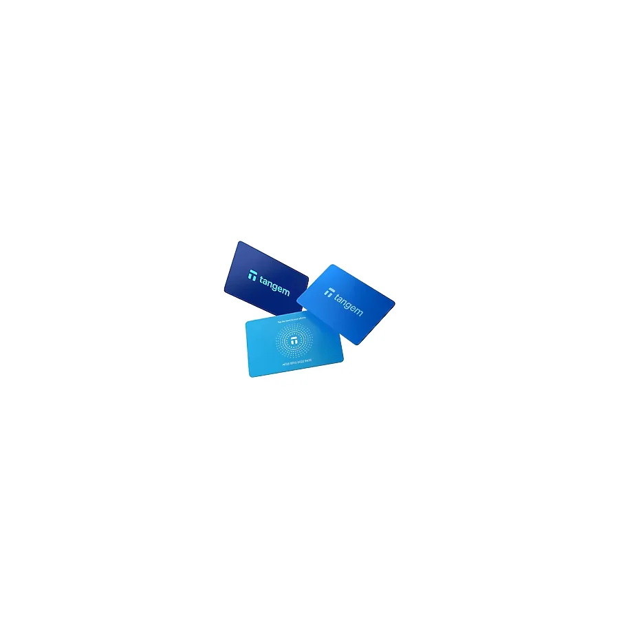 Tangem Wallet Kripto Para Cüzdanı (Nfc-Soğuk Cüzdan)(3'lü Kart) Hyberblue