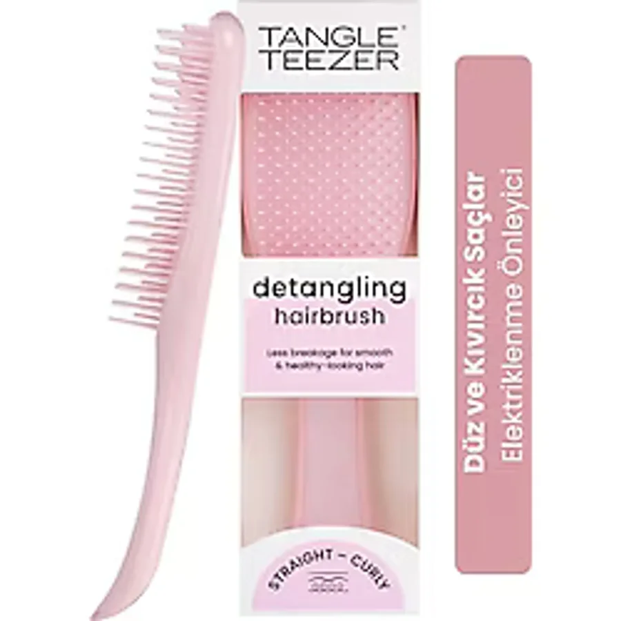 Tangle Teezer The Ultimate Detangler Millenial Pink Kırılma Önleyici Saç Fırçası-Tarak (Düz ve Kıvırcık Saçlar)