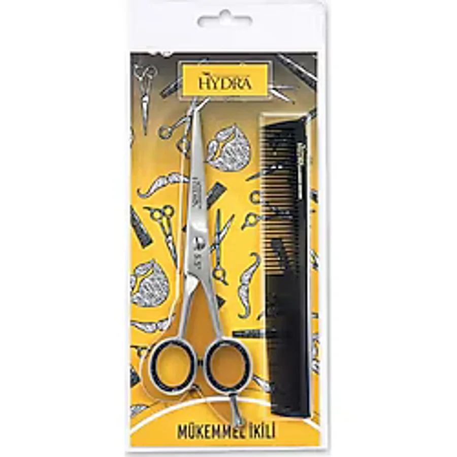 Tarko Hydra Berber Makası 5515/5,5+ Hydra Saç Tarağı 2131