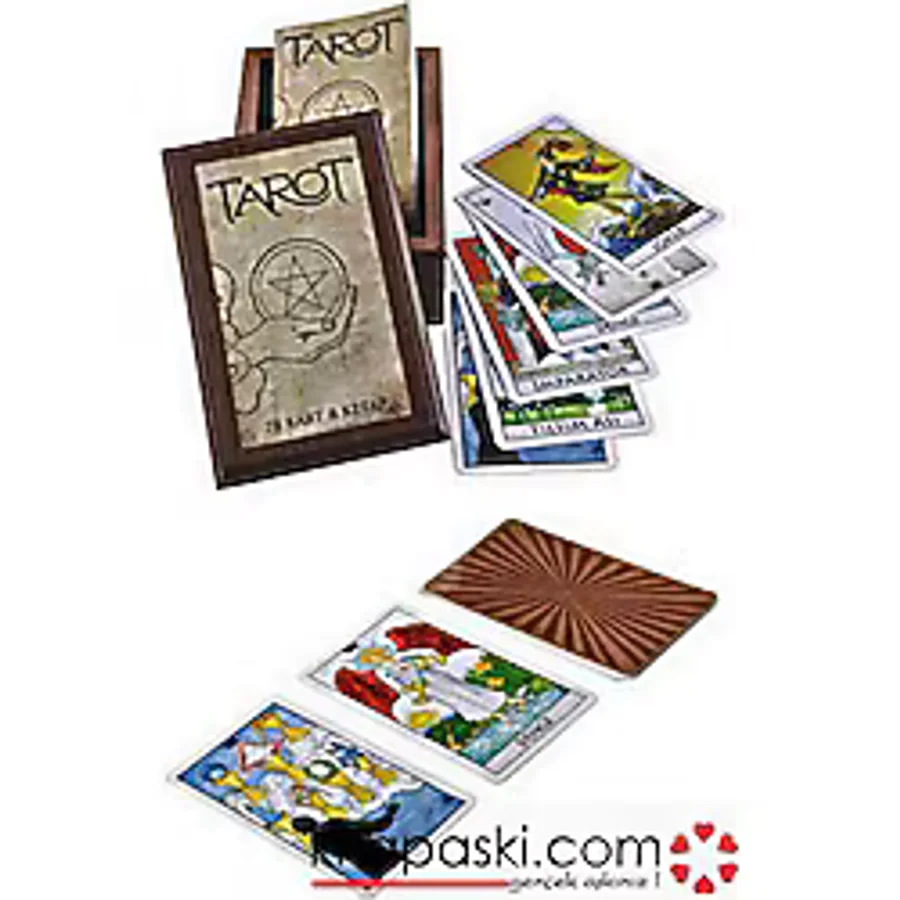 Tarot 78 Kart ve Kitap (Ahşap Kutulu)