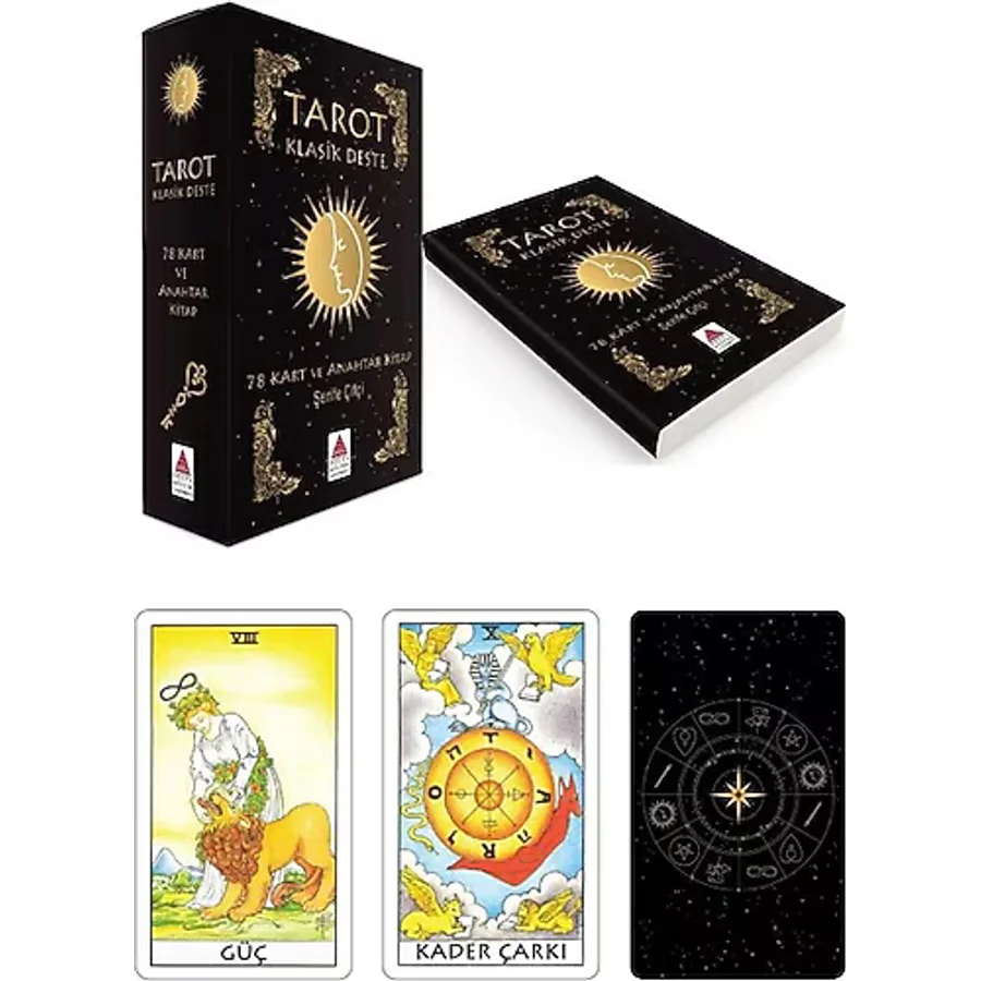 Tarot Klasik Deste, 78 Kart ve Anahtar Kitap