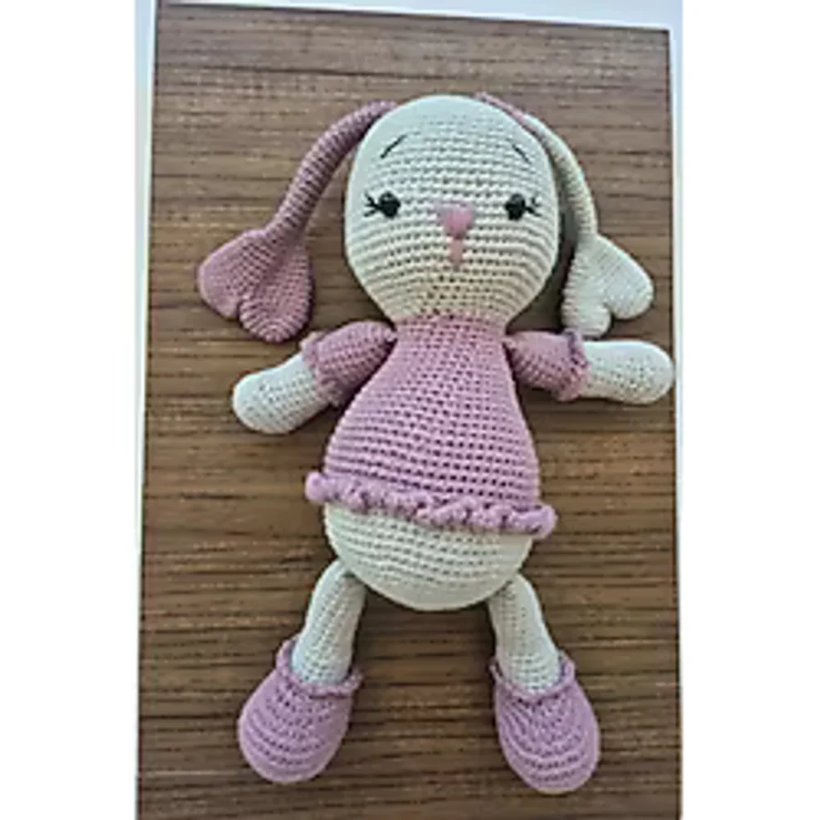 Taşan - Uyku Arkadaşı mutlu tavşan- Amigurumi