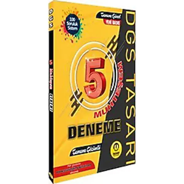 Tasarı Yayınları DGS 5 Muhteşem Çözümlü Deneme