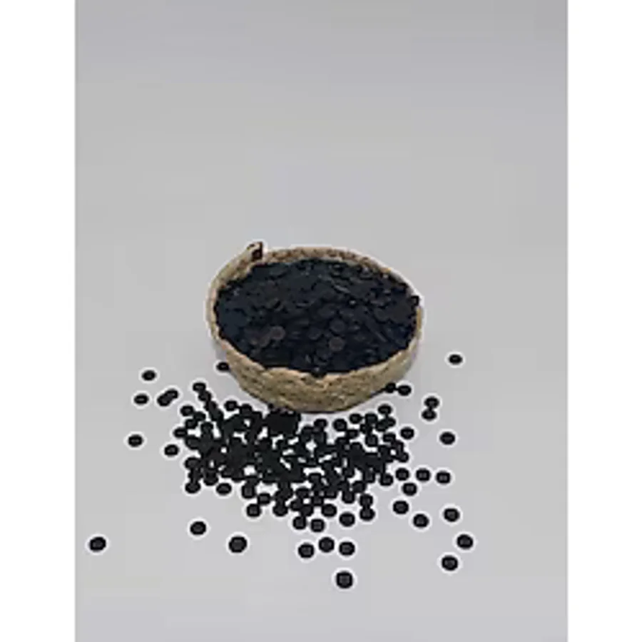 Tasarım Siyah Renk 1.2 Cm Çapında Polyester Düğme 50 Adet.