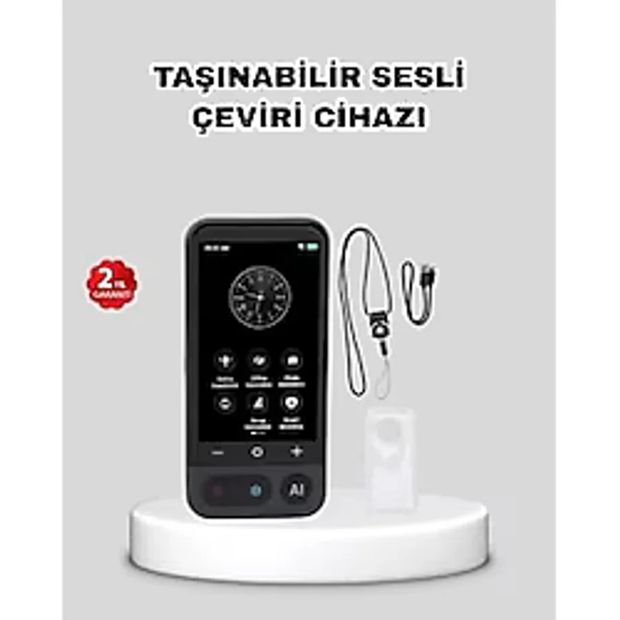 Taşınabilir Akıllı Sesli Çeviri Cihazı - 139 Dil Desteği, Dokunmatik Ekran