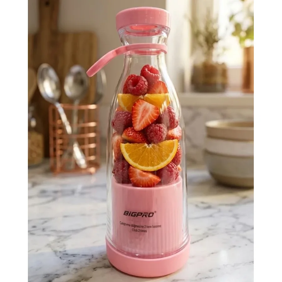 Taşınabilir Blender Smoothie Meyve Karıştırıcı Kablosuz Kullanım