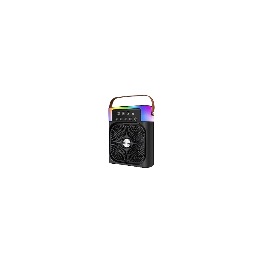 Taşınabilir Sprey Fan Rgb Işıklı Mini Klima Soğutucu Nemlendirici USB Şarjlı - Renkli
