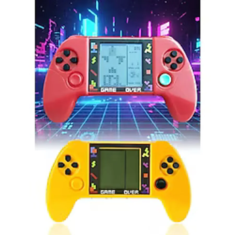 Taşınabilir Tetris Oyun Konsolu Renkli Retro Oyun Aleti Çocuklar İçin Eğlenceli Mini Konsol