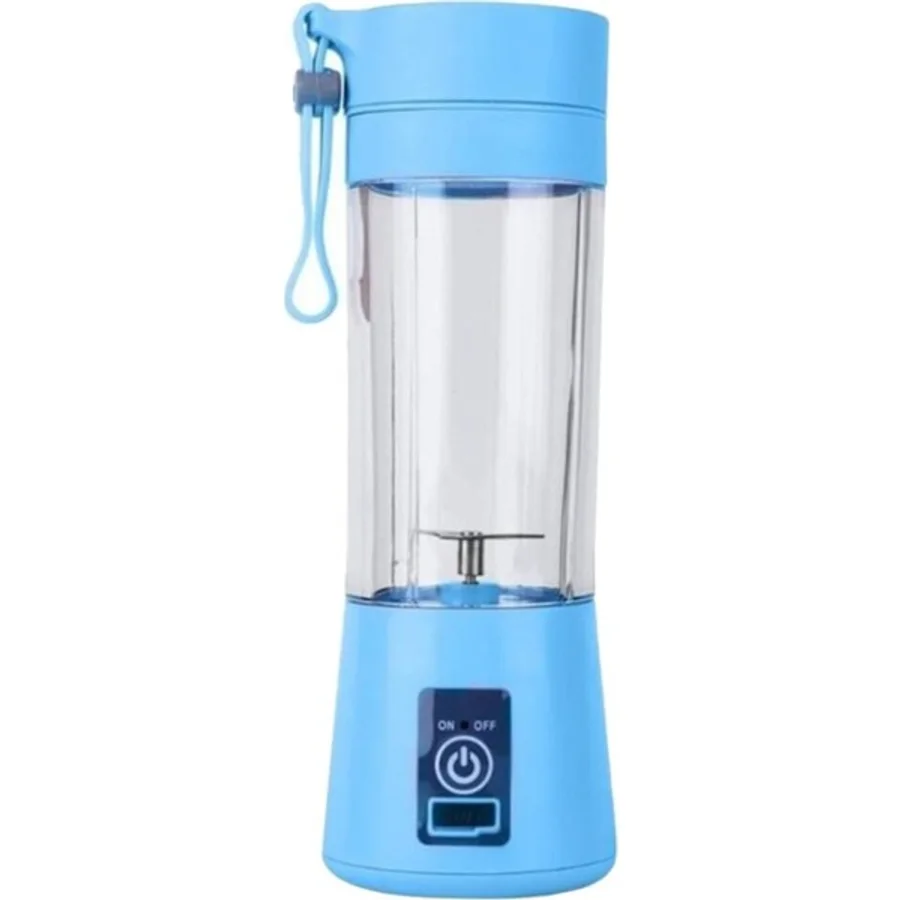 Taşınabilir USB Şarjlı Mini Smoothie Blender 380ML Çelik Bıçaklı Portatif - Ahşap