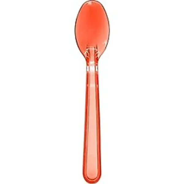 Tatlı-Dondurma Kaşığı Kırmızı (Transparan) 12,5cm - 50 Adet
