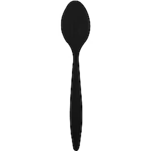 Tatlı-Dondurma Kaşığı Siyah (Opak) 12,5cm - 50 Adet