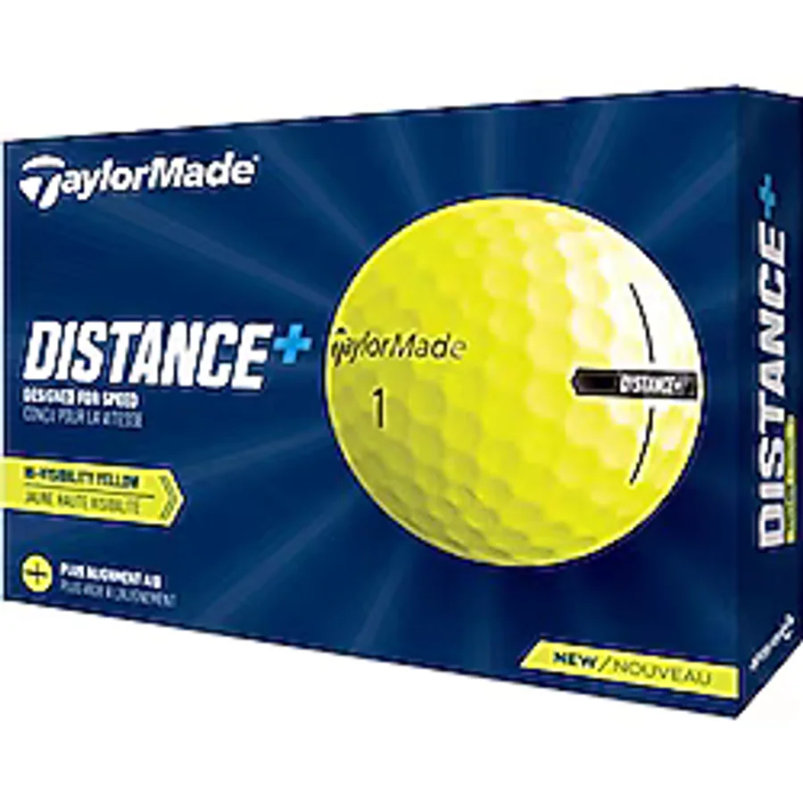 TaylorMade Yellow Distance+ Golf topları 2021