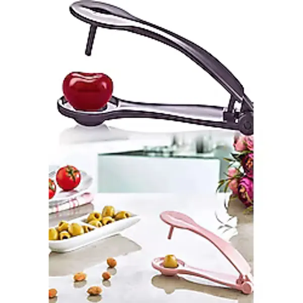 Tbyshop Çekirdek Çıkarma Aparatı - Yeşil Siyah Zeytin, Vişne, Kiraz Çekirdeği Çıkarıcı