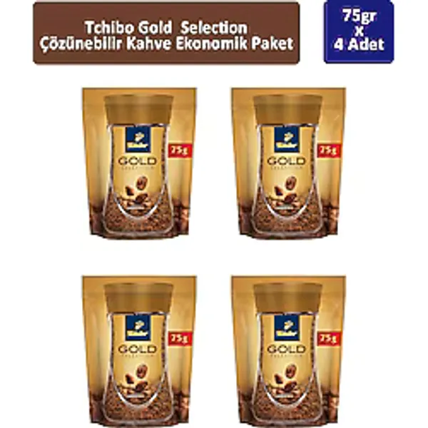 Tchibo Gold Selection Granül Kahve 75 gr 4'lü