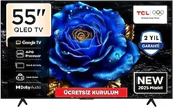 TCL 55T61C 4K Ultra HD 55" 140 Ekran Uydu Alıcılı Google Smart QLED TV