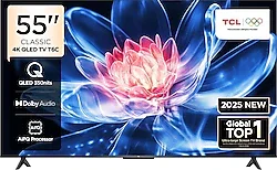 TCL 55T6C 4K Ultra HD 55" 140 Ekran Uydu Alıcılı Google Smart QLED TV
