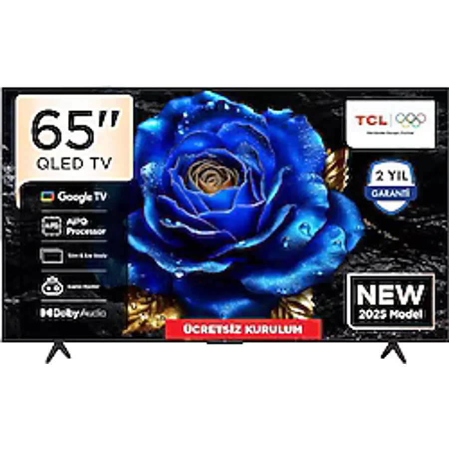TCL 65T61C 4K Ultra HD 65" 165 Ekran Uydu Alıcılı Google Smart QLED TV